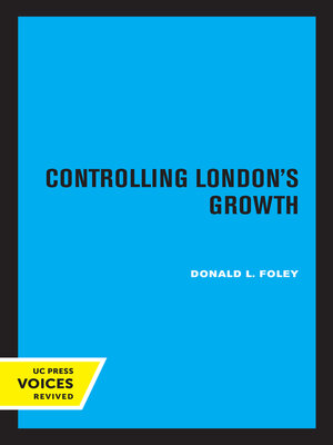 cover image of Controlling London's Growth